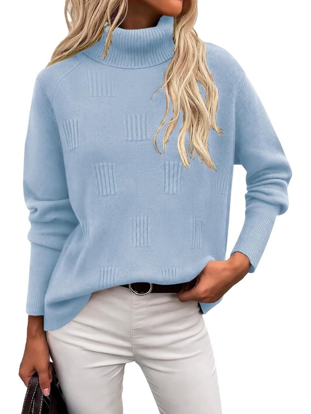 Cozy Turtleneck Sweater for Women | Long Sleeve Knitted Top | Fall Winter